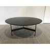 Table basse noire 78x78cm piètement métal| Seconde Main