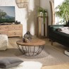 Table basse ronde en teck recyclé - Seconde Main