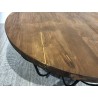 Table basse ronde en teck recyclé - Seconde Main
