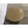 Table d'appoint ronde en bois laqué taupe D40cm | Seconde Main