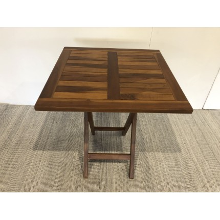 MAEVA Garden Table for 2 People - Teak Wood - 70 x 70 cm - Second Hand