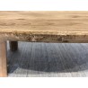 SANDY Oval Coffee Table in Brown Recycled Pine
