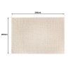 Tapis rectangulaire 200x290cm en laine tissée beige - Seconde Main