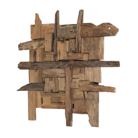 Teak wood wall decoration - Second-hand