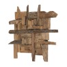 Teak wood wall decoration - Second-hand