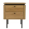 Natural-coloured bedside table - Macabane Furniture
