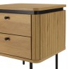 Natural-coloured bedside table - Macabane Furniture