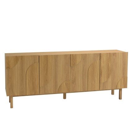 4-door sideboard with rounded design - Macabane Furniture