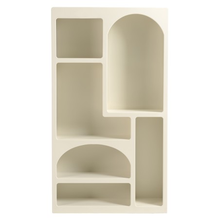 Rek 6 vakken beige - Macabane Meubelen