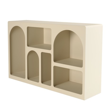Buffet 6 niches couleur beige - Meubles Macabane