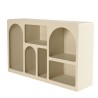 Beige 6-compartment sideboard - Macabane Furniture