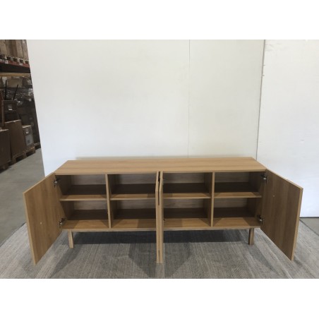 Buffet 4 portes décor motif arrondi - Seconde main