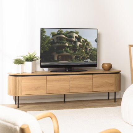 Meuble Tv arrondi 2m - Meubles Macabane - Seconde Main