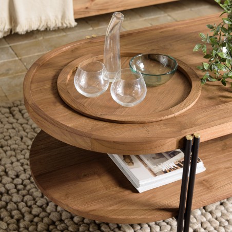 Table basse ovale Sixtine - Seconde Main - Macabane