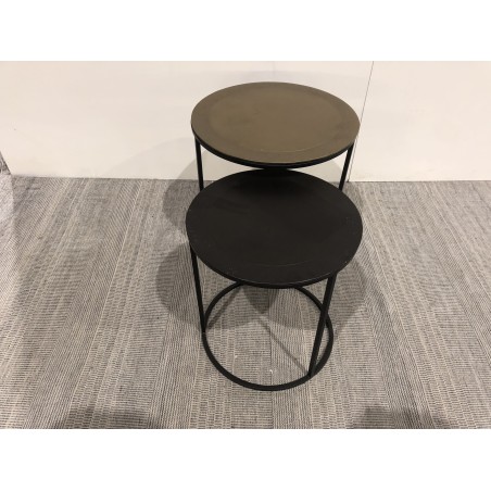Set de 2 tables d'appoint gigognes rondes - Seconde Main