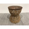 Tabouret en bois de teck recyclé | Seconde Main