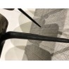Lot de 2 chaises TOM - Tissu marron et acier noir | Seconde Main