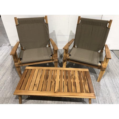 Salon de jardin en bois acacia | Seconde Main