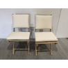 2 chaises et 1 table pliantes en bambou | Collection Vital