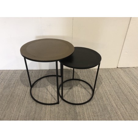 Set de 2 tables d'appoint gigognes rondes - Seconde Main