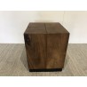 SECONDE HAND - Square Side Table 38x38cm Suar Wood with Black Base