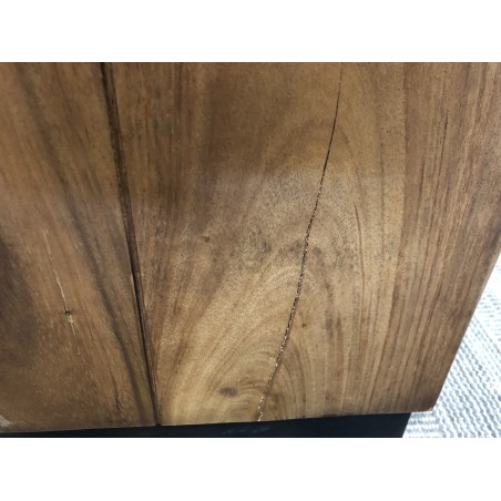 SECONDE MAIN - Table d'appoint carrée SAM bois Suar 38x38cm