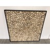 Décoration murale100x100cm bois branches Teck nature | Collection Sam