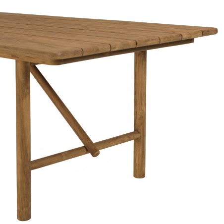 Tavolo da giardino in legno di teak riciclato | Mobili Macabane