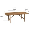 Recycled teak garden table | Macabane Furniture