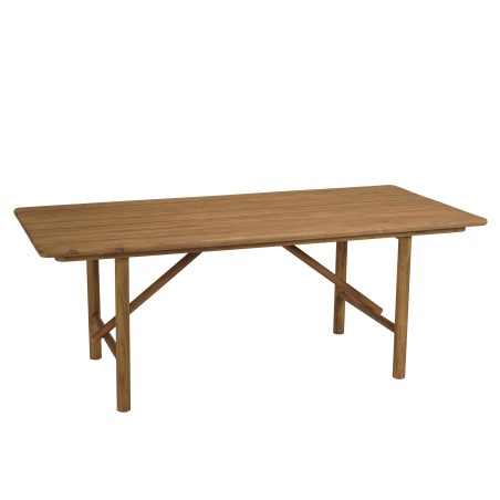 Tavolo da giardino in legno di teak riciclato | Mobili Macabane
