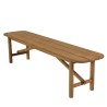 Gartenbank 180x40cm aus recyceltem Teakholz | Macabane Möbel