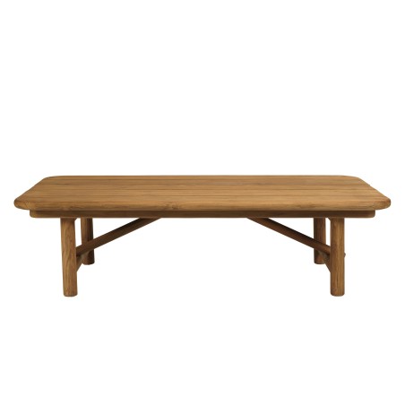 Tavolino da giardino 130x70cm in legno di teak riciclato | Macabane
