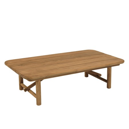 Tavolino da giardino 130x70cm in legno di teak riciclato | Macabane