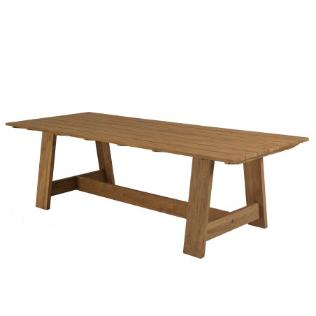 Tavolo da pranzo da giardino 250x100cm in legno di teak riciclato