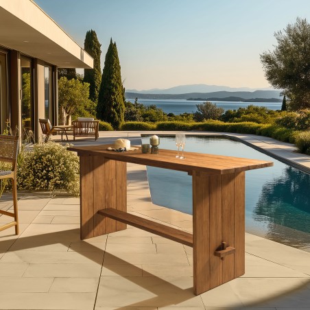Recycled teak garden bar | Macabane Furniture