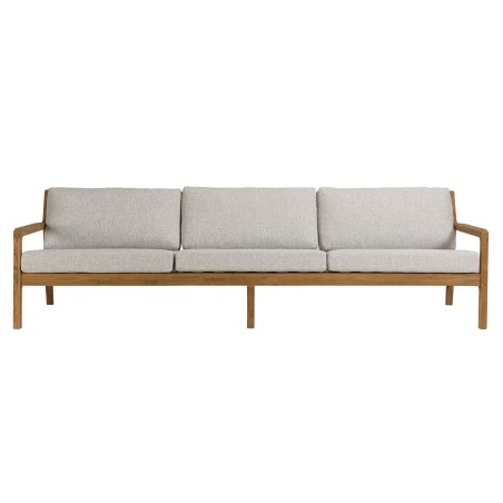 5-seater garden sofa made from recycled teak | Macabane Furniture