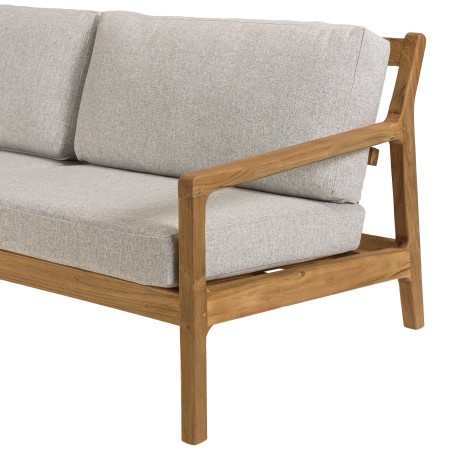5-seater garden sofa made from recycled teak | Macabane Furniture