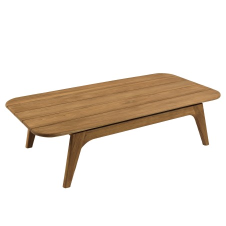 130x70cm garden coffee table made from recycled teak | Macabane