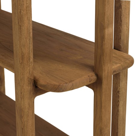 100x200cm bookcase made from recycled teak | Macabane Furniture