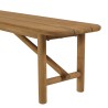 Set Tisch und Bänke aus recyceltem Teakholz | Macabane