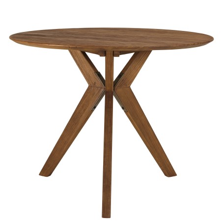 SIXTINE - Round dining table in recycled teak, D100cm