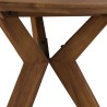 Table à manger ronde en bois de teck recyclé D100cm | Macabane