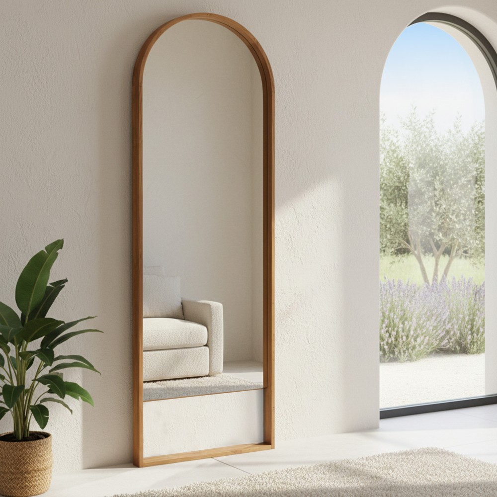 SIXTINE - 70x210cm mirror in recycled teak
