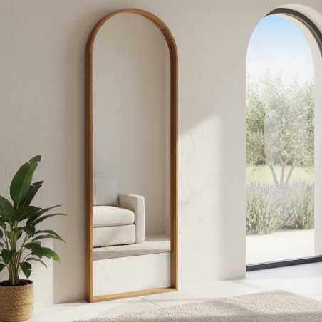 SIXTINE - 70x210cm mirror in recycled teak