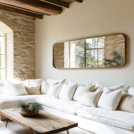 Miroir 60x180cm en bois de teck recyclé | Macabane