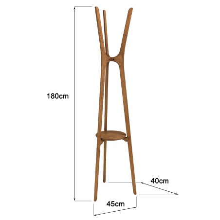 SIXTINE - Coat rack made from recycled teak