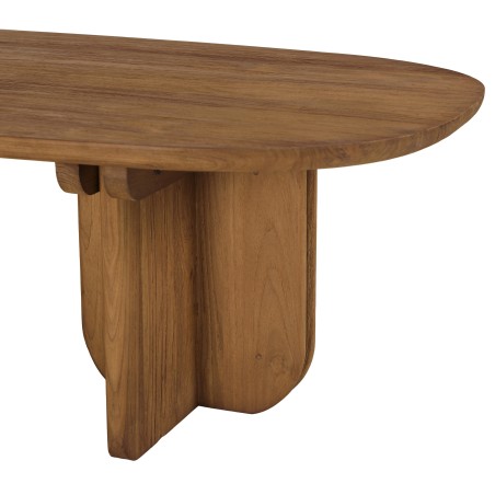 Mesa de centro 140x60cm de madera de teca reciclada | Macabane