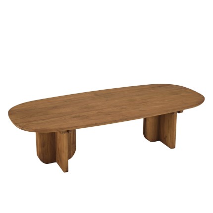 Table basse 140x60cm en bois de teck recyclé | Macabane