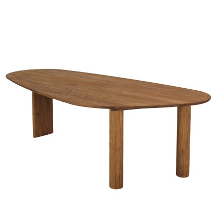 Table à manger 260x120cm en bois de teck recyclé | Macabane