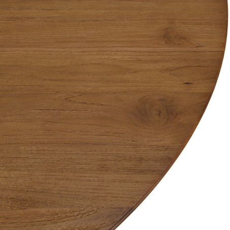 SIXTINE - Round dining table made from recycled teak, diameter 130cm